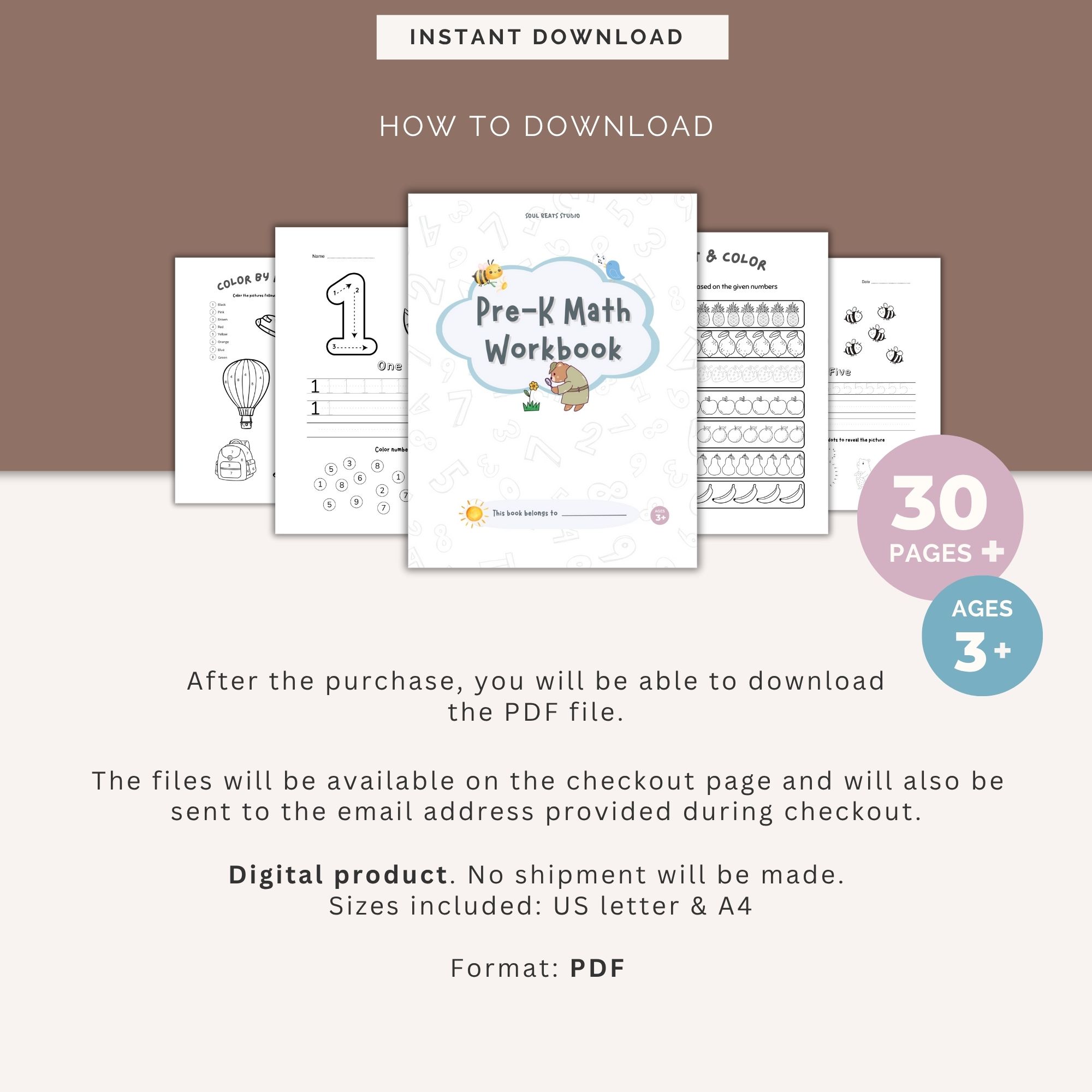 PreK Math Workbook