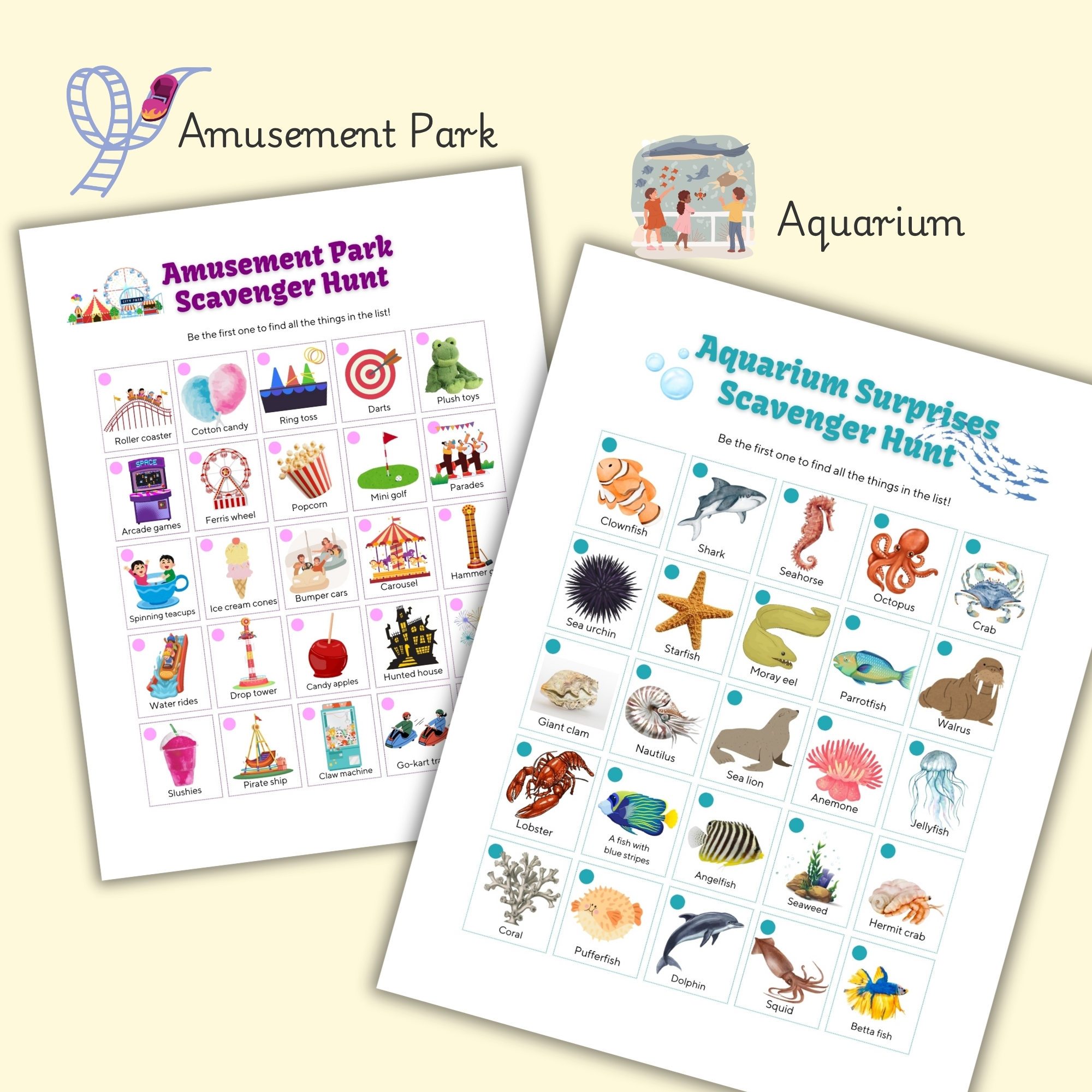 summer scavenger hunt bundle