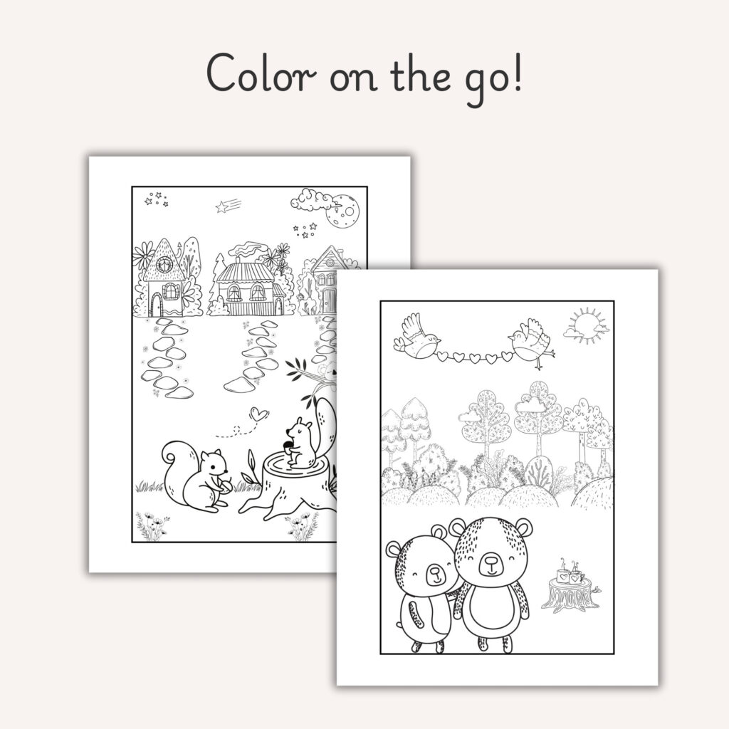 On-The-Go Coloring Book