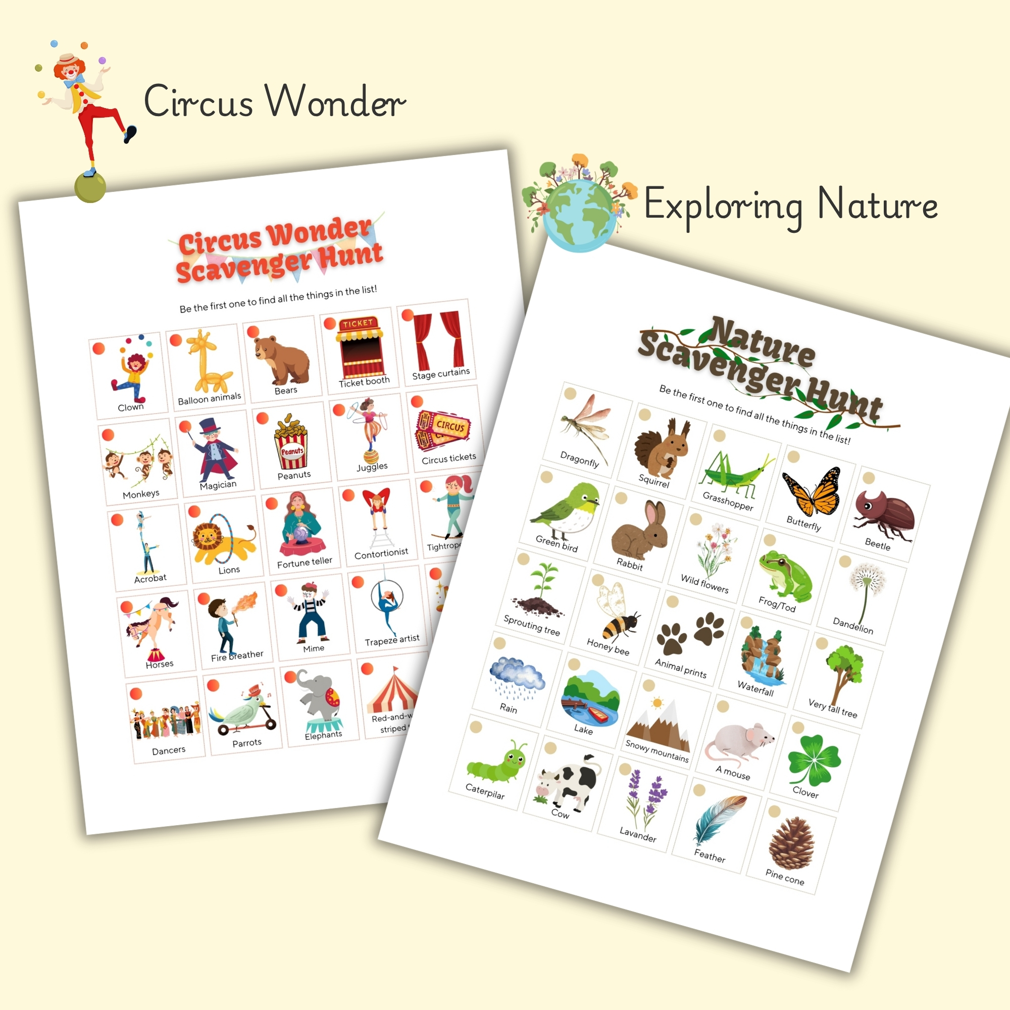 summer scavenger hunt bundle