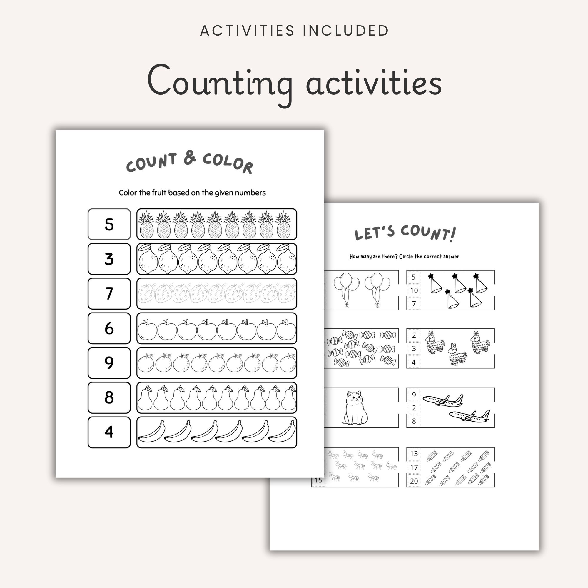 PreK Math Workbook
